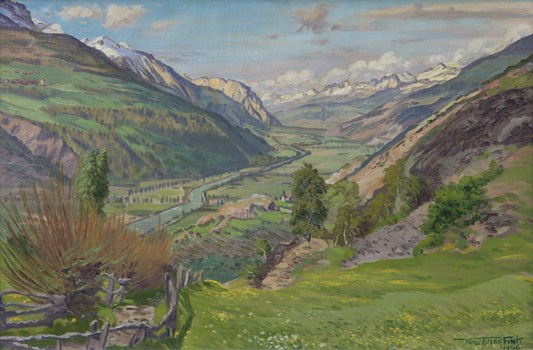 Fink Waldemar 1883 1948 Jour De Mai Dans La Valle Uee Du Rho Éne